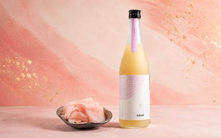 日本酒と生姜、酢が三位一体に甘酢生姜“ガリ”を表現し 日本酒と生姜、酢が三位一体に甘酢生姜“ガリ”を表現し