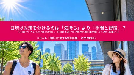 日焼け対策を分けるのは「気持ち」より「手間と習慣」