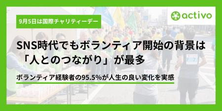 【9月5日は国際チャリティーデー】 SNS時代でも、ボラ