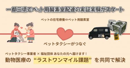 心臓病・呼吸器疾患の犬猫を支えるため、一都三県でペ