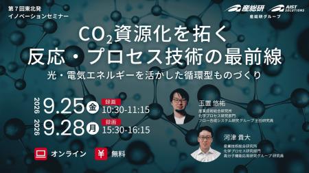 CO2資源化を拓く反応・プロセス技術の最前線　光・電