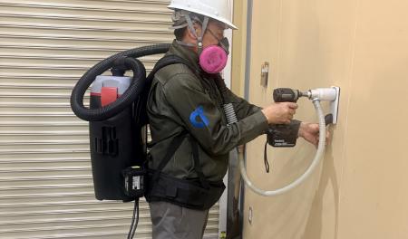 アスベスト含有事前調査時の試料採取を15分→30秒に短