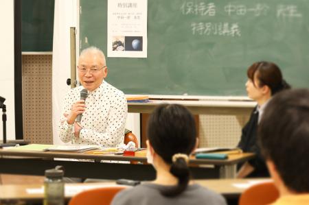 <特別講義レポート>重要無形文化財保持者 中田一於 <特別講義レポート>重要無形文化財保持者 中田一於