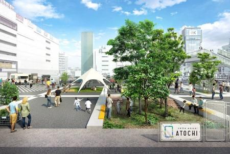 JR津田沼駅前「津田沼PARCO」跡地 将来的な開発までの