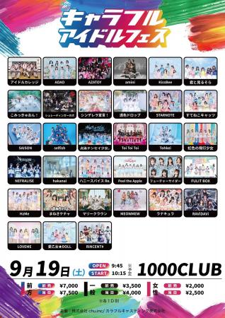 総勢33組の豪華アイドルが集結！『キャラフルアイドル