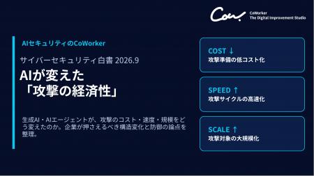 AIセキュリティのCoWorker、AIが変えた「攻撃の経済性 AIセキュリティのCoWorker、AIが変えた「攻撃の経済性