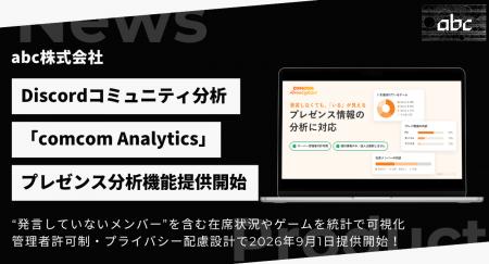Discord分析「comcom Analytics」、発言しない「サイ