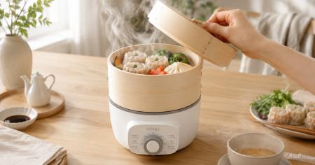 せいろブームの次は“電気式”へ。火を使わず、コンロを