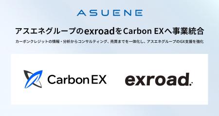 アスエネ、M&Aでグループ参画したexroadのCarbon EXへ