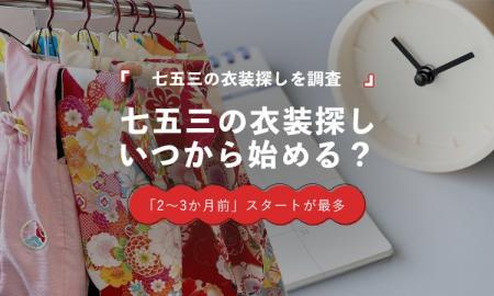 七五三の衣装探し、56.2%が「2か月以上前」から開始 七五三の衣装探し、56.2%が「2か月以上前」から開始