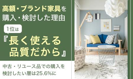 高額・ブランド家具を購入・検討した理由1位は「長く