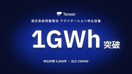 Tensor Energy、低圧系統用蓄電池のアグリゲーション Tensor Energy、低圧系統用蓄電池のアグリゲーション