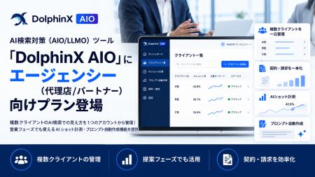 AI検索対策（AIO/LLMO）ツール「DolphinX AIO」にエー