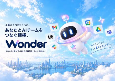 AI Botチームが仕事を自動化する「Wonder」、9月14日