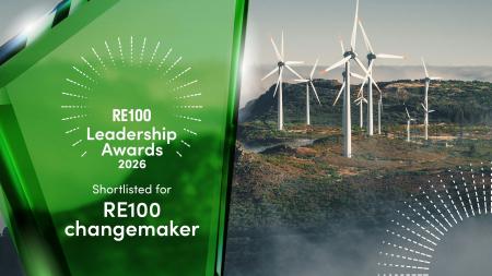 「RE100 Leadership Awards 2026」で3年連続最終選考