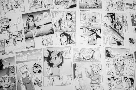 『放課後ていぼう日誌』のペン入れ体験が熊本マンガア