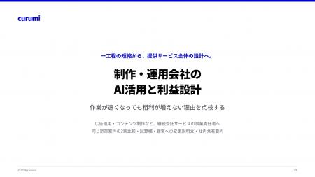 作業時間の短縮と案件採算を分けて考える「制作・運用
