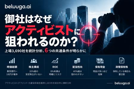 御社はなぜアクティビストに狙われるのか？--上場3,69
