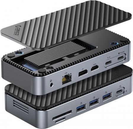 ORICO、ドック＋M.2 SSD一体型多機能ドックを発表。デ