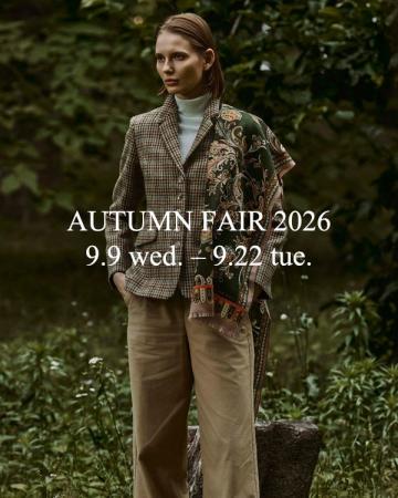 【SCAPA】AUTUMN FAIR 2026 開催のお知らせ 【SCAPA】AUTUMN FAIR 2026 開催のお知らせ