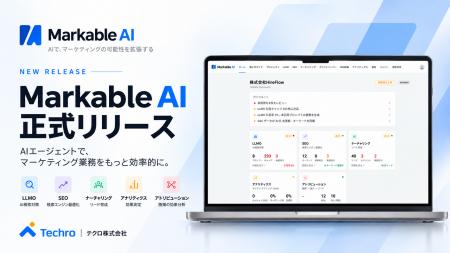テクロ、AI検索対策でBtoBマーケ工数を平均60%削減す