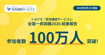 トヨクモ『安否確認サービス2』の全国一斉訓練2026、