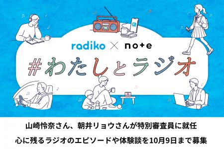 radikoがnoteとコラボレーション!投稿コンテスト「# radikoがnoteとコラボレーション!投稿コンテスト「#