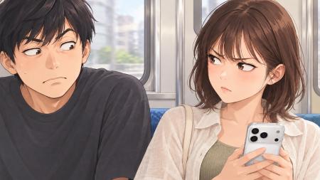 電車のスマホ、隣から見られていませんか？覗き見防止