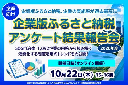 【2026年度】企業版ふるさと納税、企業の実施率が過去