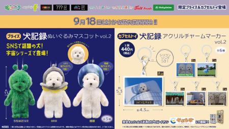 SNSで話題の『犬記録』の限定プライズ&カプセルトイ第 SNSで話題の『犬記録』の限定プライズ&カプセルトイ第