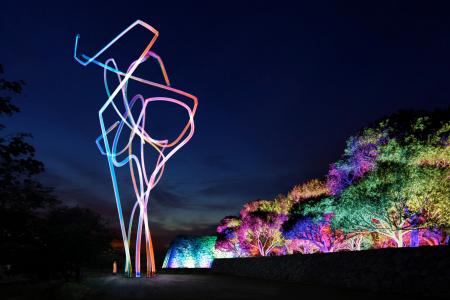 『チームラボ 福岡城跡 光ノ祭』、10月30日(金)から7