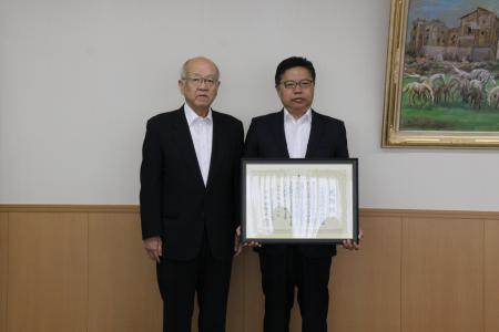 日本直販、全日本交通安全協会より感謝状を受領、賛助
