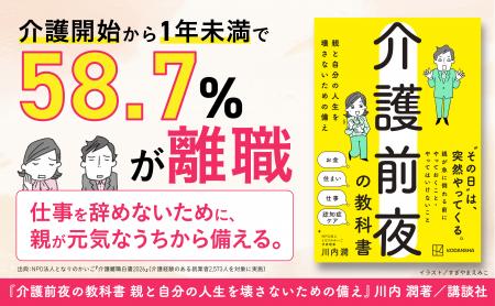 「介護開始から1年未満」で58.7%が離職--『介護前夜 「介護開始から1年未満」で58.7%が離職--『介護前夜