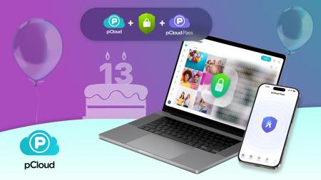 pCloud、創業13周年を記念し「500GBクラウドストレー