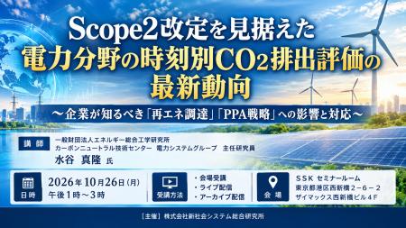 「Scope2改定を見据えた電力分野の時刻別CO2排出評価