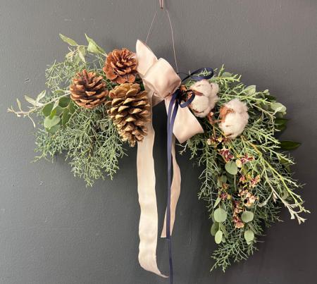 【ホテルオークラ神戸】『クリスマススワッグ作り体験