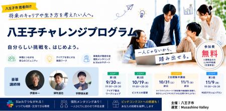 【参加費無料】学生から30代の若者向け「八王子チャレ 【参加費無料】学生から30代の若者向け「八王子チャレ