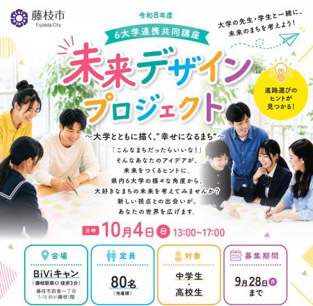 県内6大学と連携!「未来デザインプロジェクト」を開 県内6大学と連携!「未来デザインプロジェクト」を開