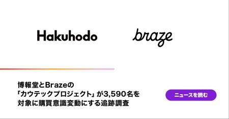 博報堂とBrazeの「カウテックプロジェクト」が3,590名