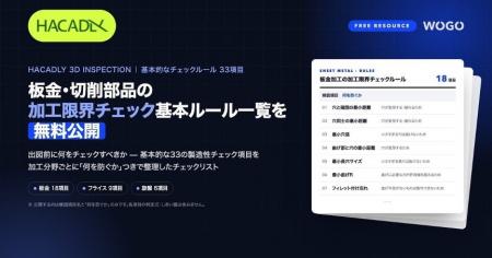 製造業の設計×AIスタートアップWOGO、板金・切削部品 製造業の設計×AIスタートアップWOGO、板金・切削部品