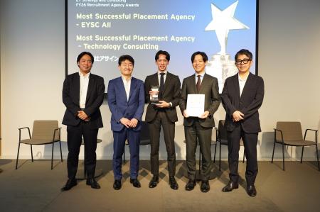 Most Successful Placement Agency - EYSC All受賞【 Most Successful Placement Agency - EYSC All受賞【