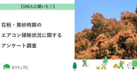 【おうちにプロ】花粉・黄砂時期のエアコン掃除状況に