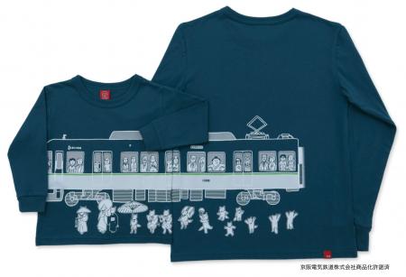 京阪13000系をモチーフにしたデザインTシャツが先行販 京阪13000系をモチーフにしたデザインTシャツが先行販