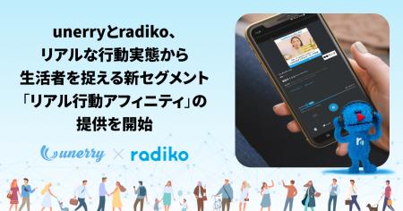 unerryとradiko、リアルな行動実態から生活者を捉える