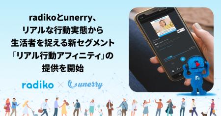 radikoとunerry、リアルな行動実態から生活者を捉える radikoとunerry、リアルな行動実態から生活者を捉える