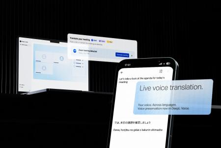 DeepL、リアルタイム音声翻訳「DeepL Voice」に話者の DeepL、リアルタイム音声翻訳「DeepL Voice」に話者の