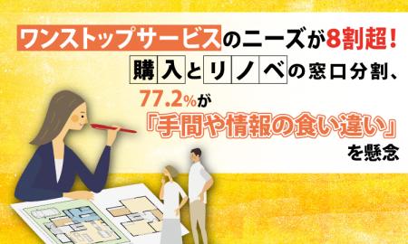 ワンストップサービスのニーズが8割超!購入とリノベ ワンストップサービスのニーズが8割超!購入とリノベ