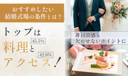 【おすすめしたい結婚式場の条件とは?】トップは「料 【おすすめしたい結婚式場の条件とは?】トップは「料