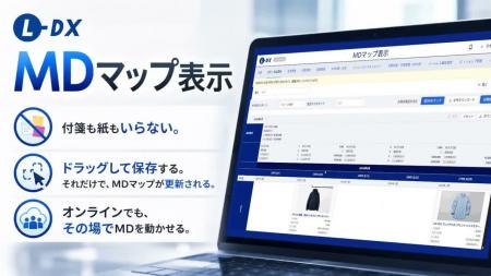 アパレル・小売業界のMD業務をデジタル化!「L-DX」、 アパレル・小売業界のMD業務をデジタル化!「L-DX」、