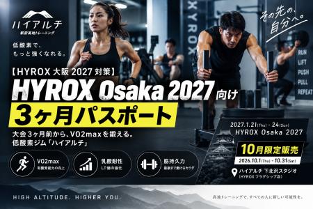 【HYROX大阪2027対策】大会3ヶ月前からVO2maxを鍛える